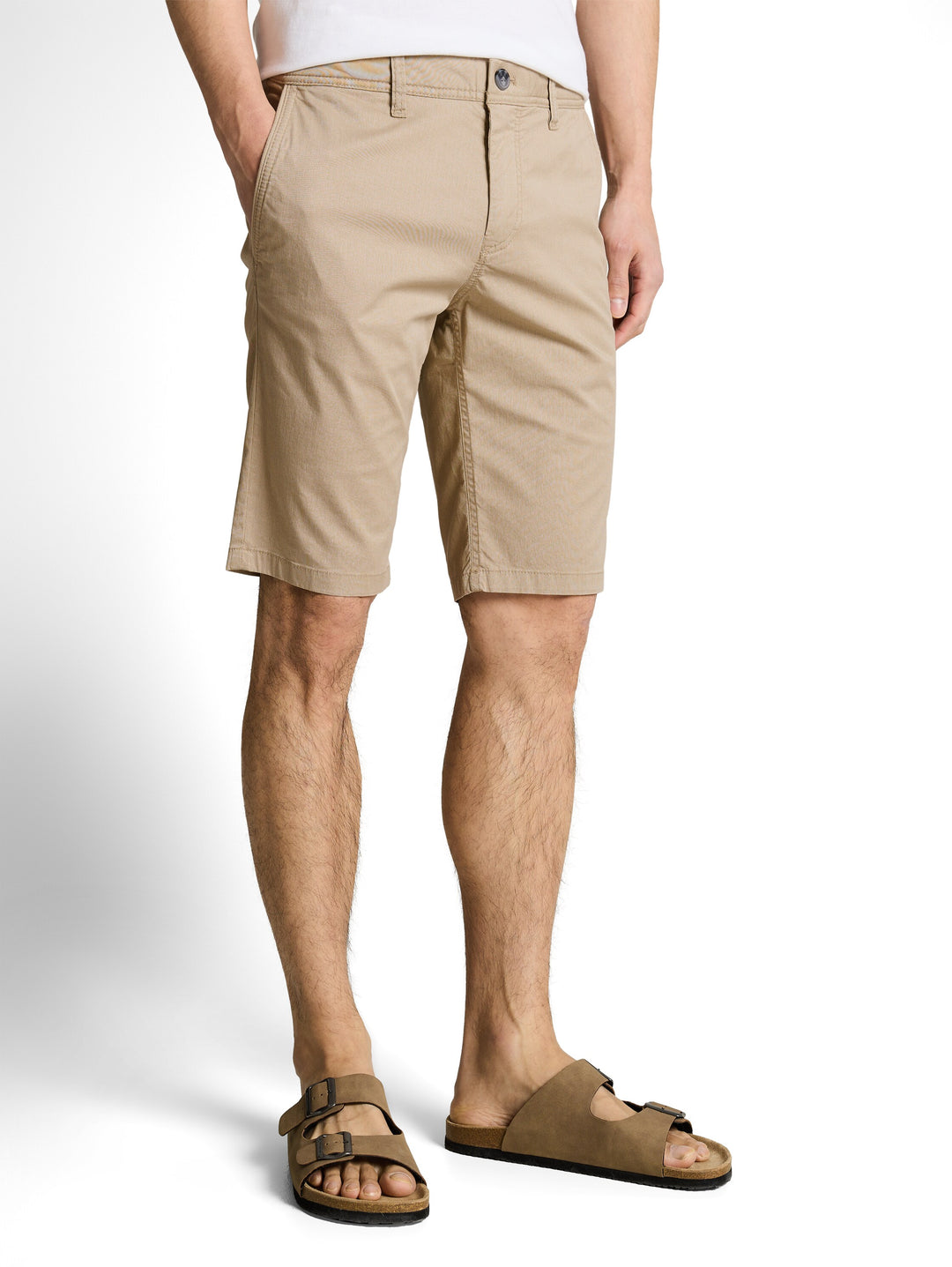 SLIM PRINTED CHINO SHORTS