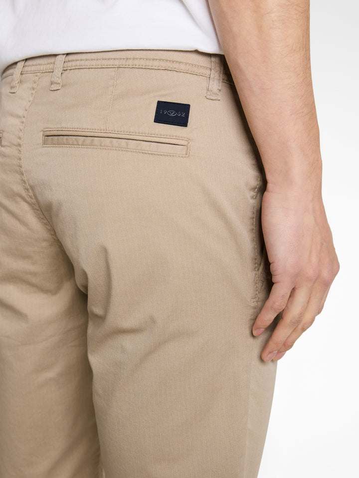 SLIM PRINTED CHINO SHORTS