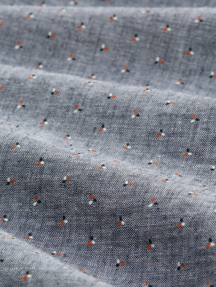 PRINTED COTTON LINEN SHIRT