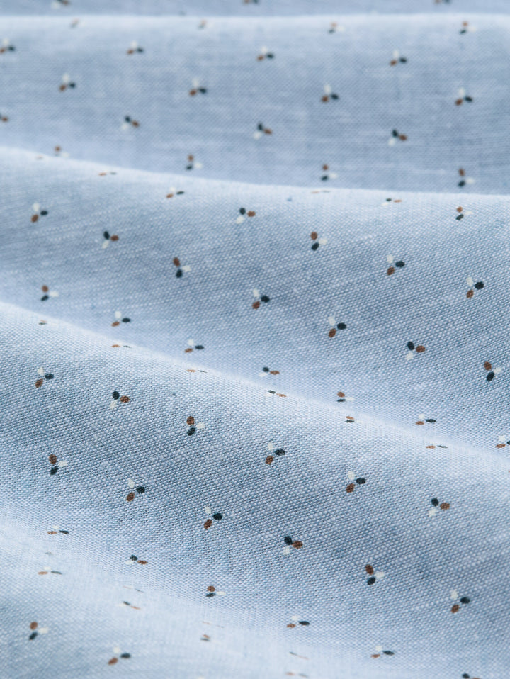 PRINTED COTTON LINEN SHIRT