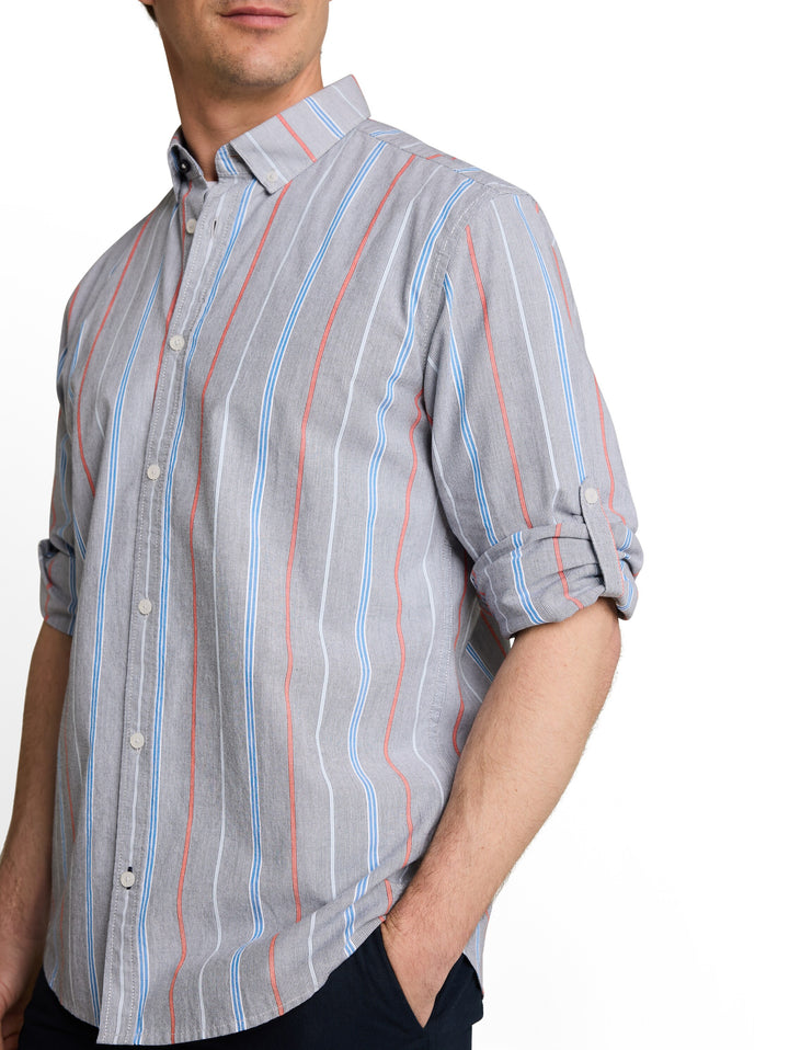 COLORFUL STRIPED OXFORD SHIRT