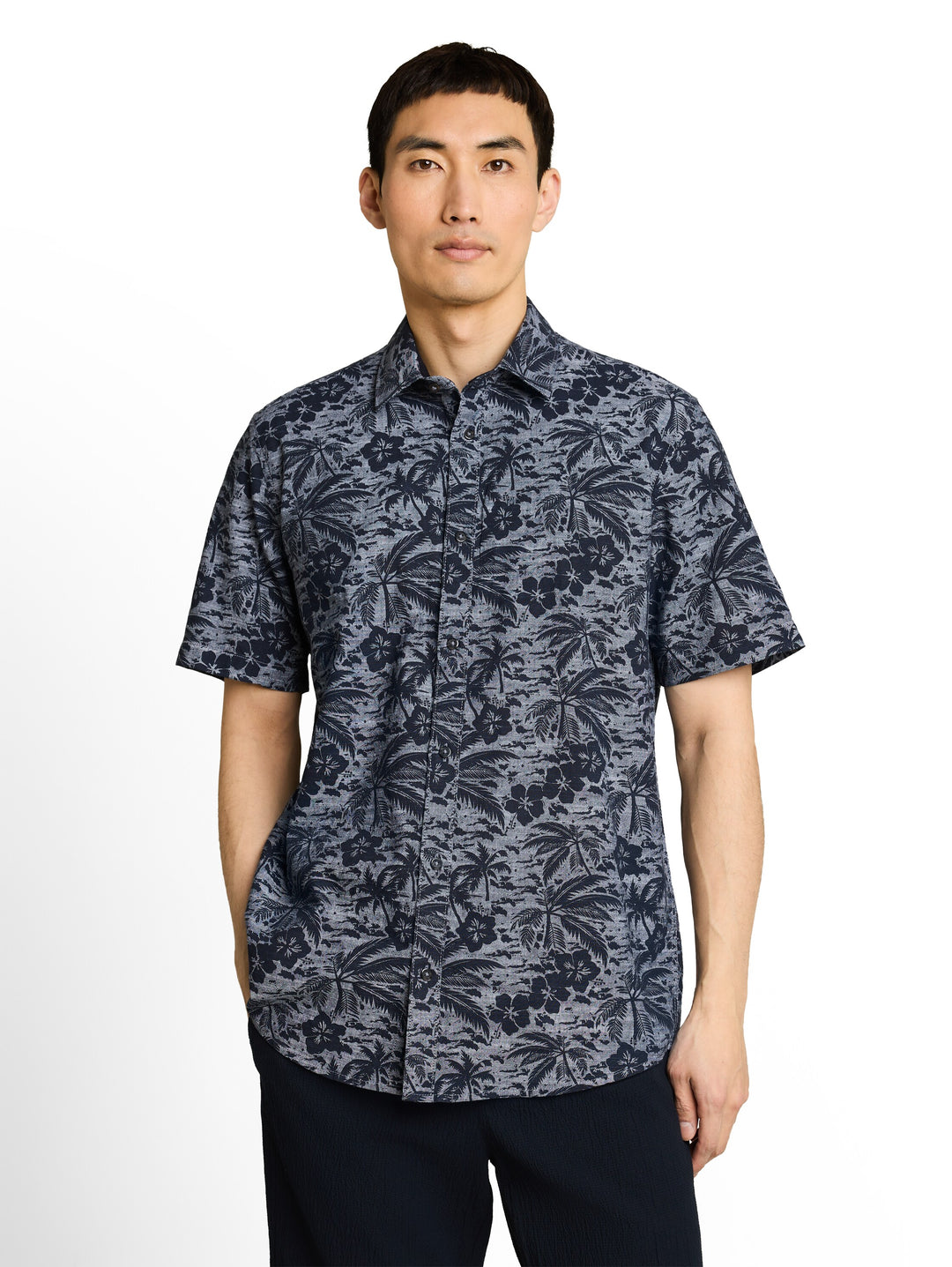 PRINTED SLUBYARN SHIRT