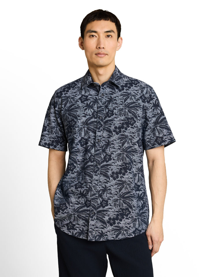 PRINTED SLUBYARN SHIRT