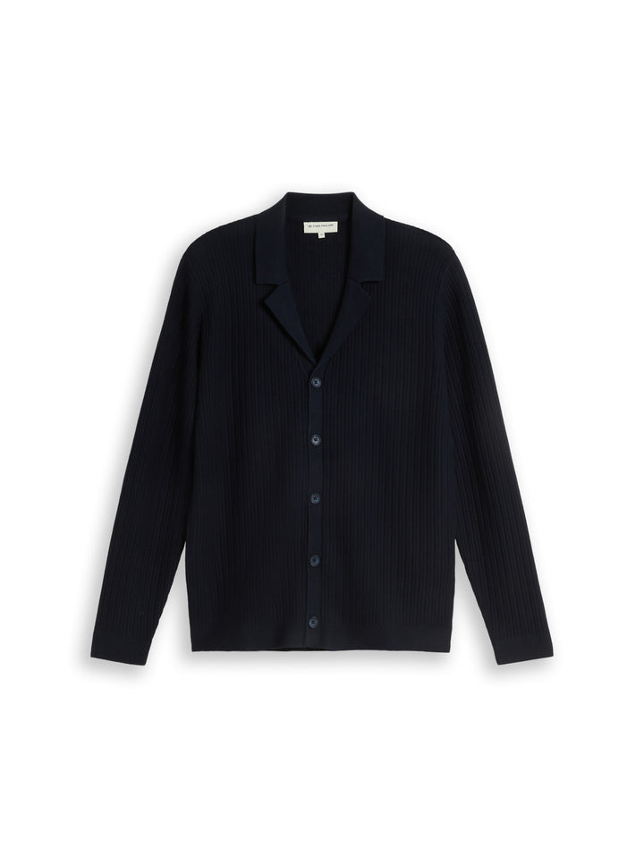 STRUCTURED KNIT POLO JACKET