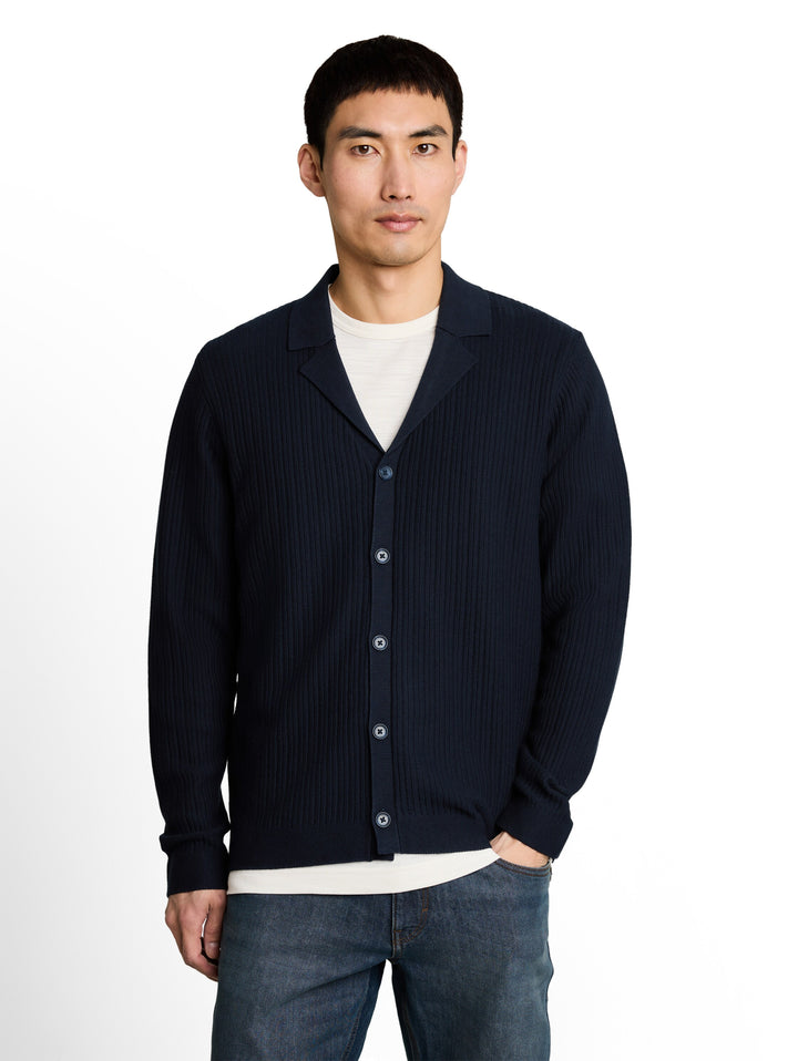 STRUCTURED KNIT POLO JACKET