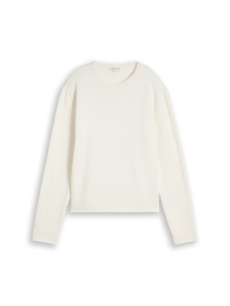 KNIT NEW BUBBLE STRUCTURE SWEATER