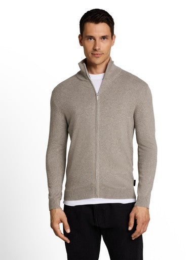 COTTON CASHMERE ZIP JACKET