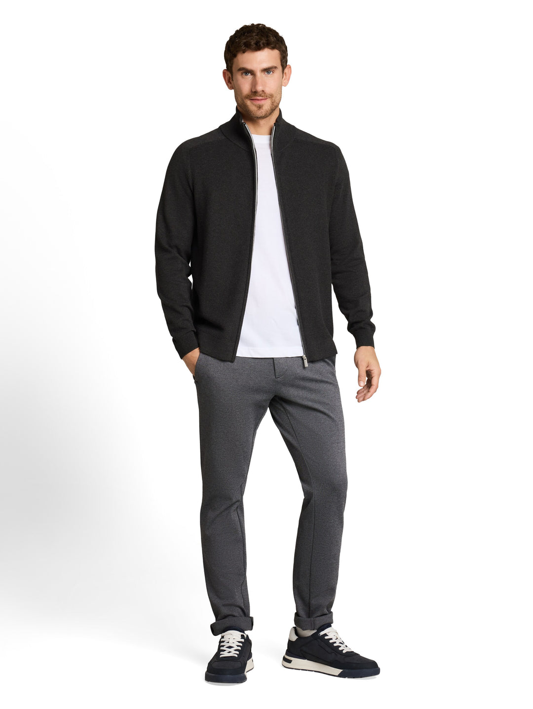BASIC ZIP JACKET KNIT