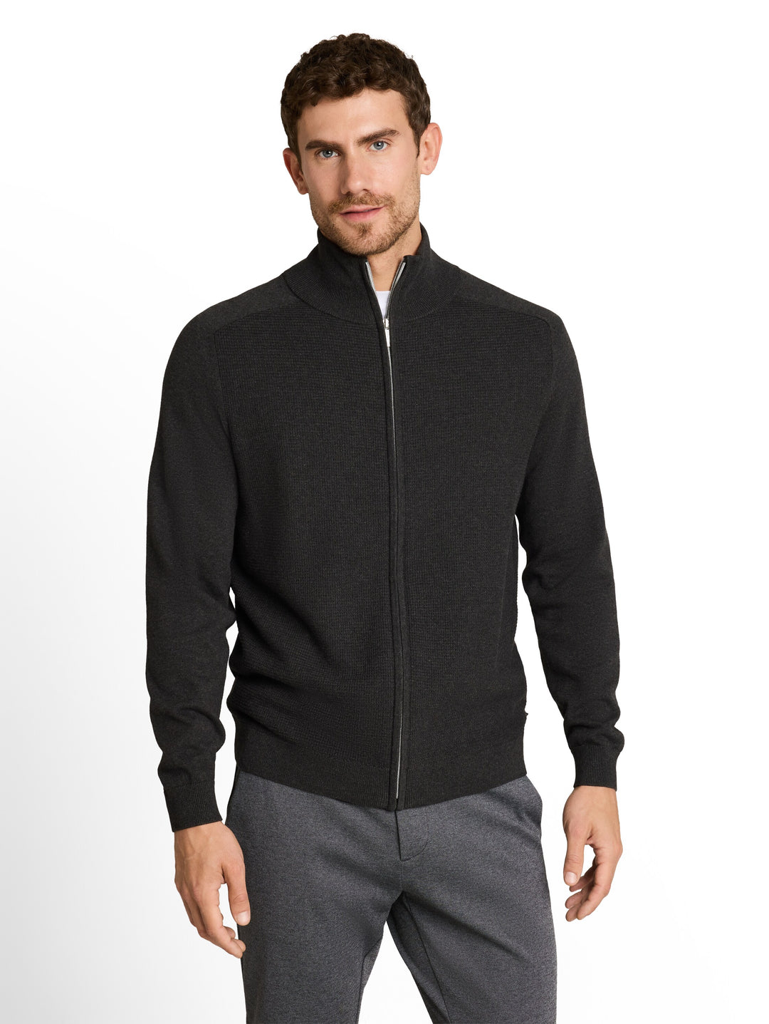 BASIC ZIP JACKET KNIT