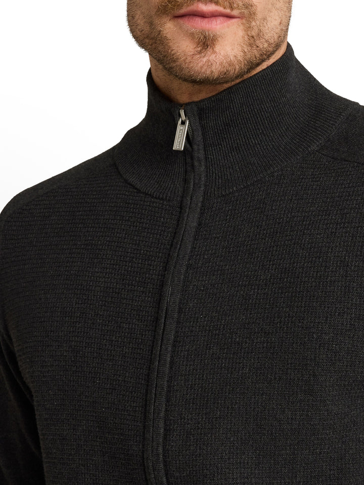BASIC ZIP JACKET KNIT