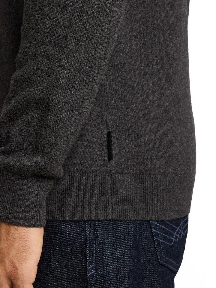 COTTON CASHMERE CREW NECK KNIT