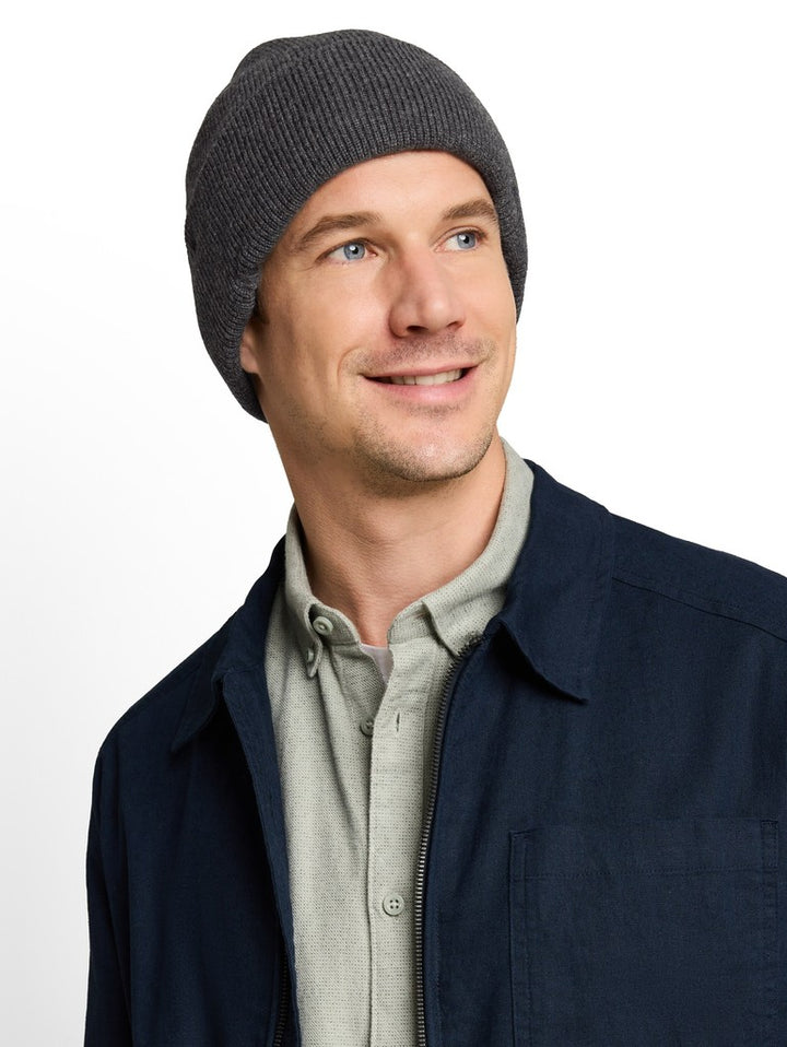 COTTON CASHMERE BEANIE KNIT