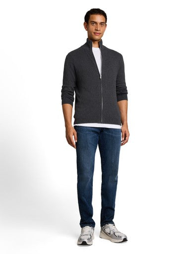COTTON CASHMERE ZIP JACKET