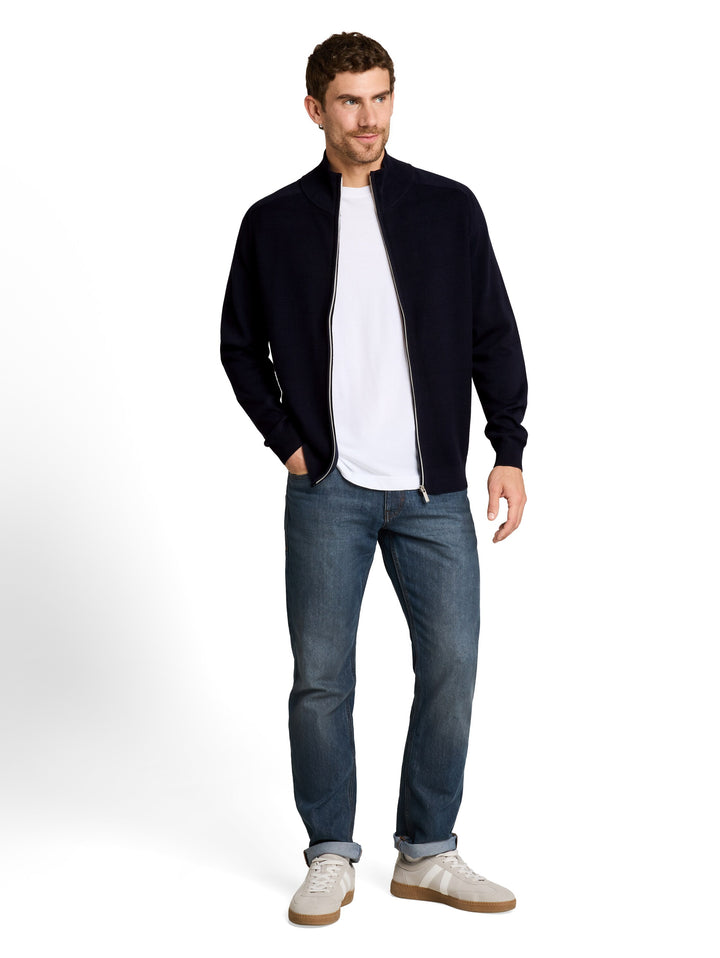 BASIC ZIP JACKET KNIT