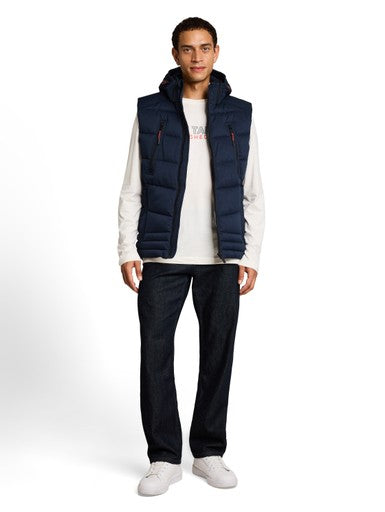 HOODED PUFFER VEST