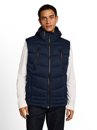 HOODED PUFFER VEST