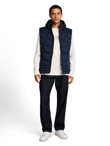 HOODED PUFFER VEST
