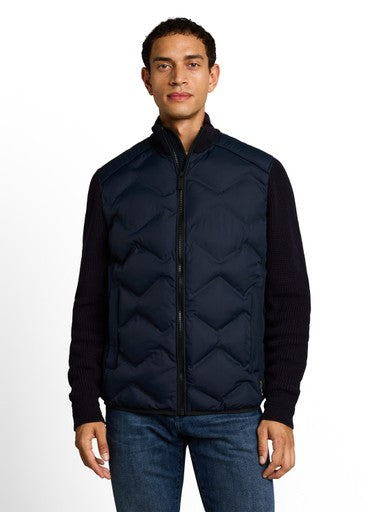HYBRID JACKET WITH KNITSLEEVES