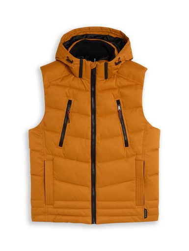 HOODED PUFFER VEST