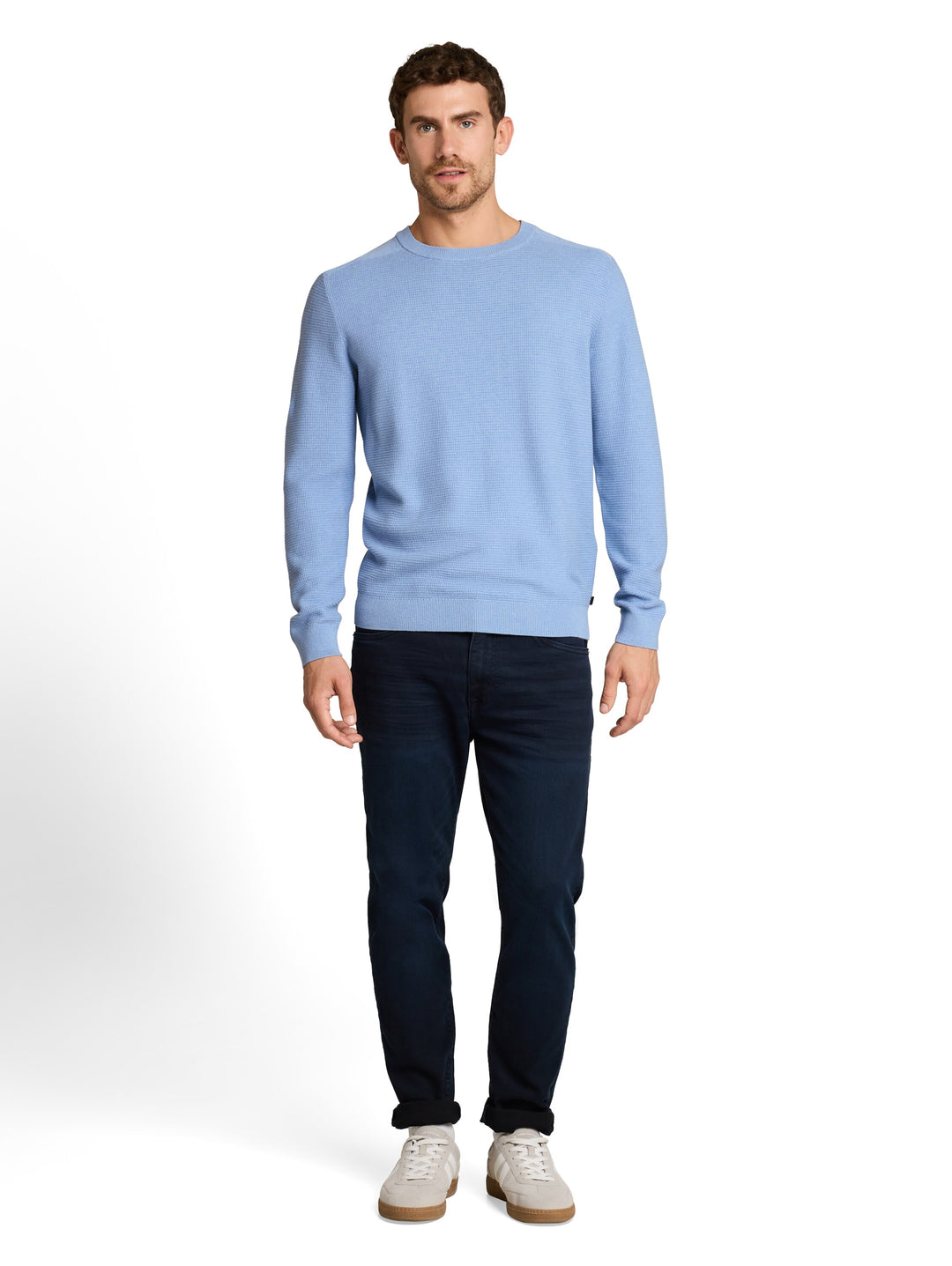 STRUCTURED CREW NECK KNIT