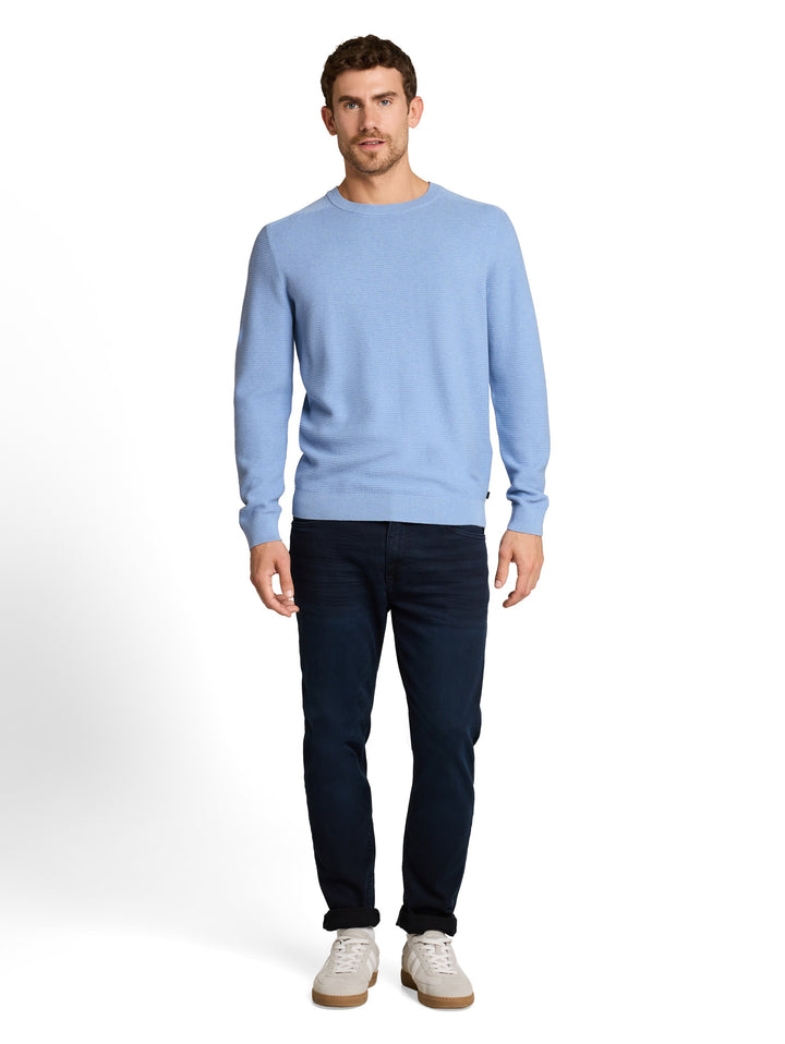STRUCTURED CREW NECK KNIT