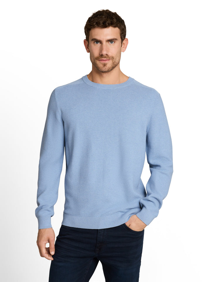STRUCTURED CREW NECK KNIT