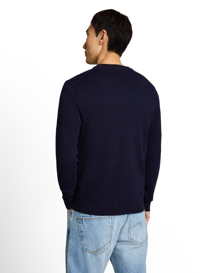 COTTON CASHMERE CREW NECK KNIT