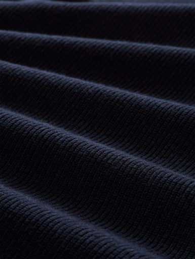 COTTON CASHMERE STRUCTURED CREW KNIT