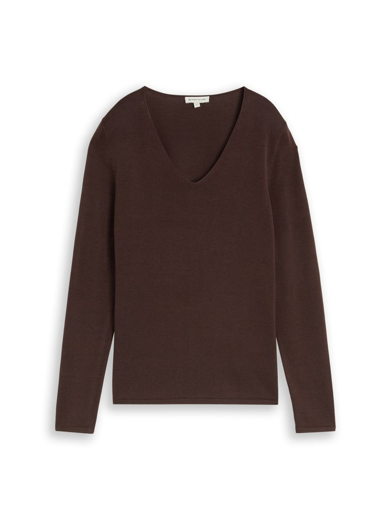 SWEATER BASIC V-NECK