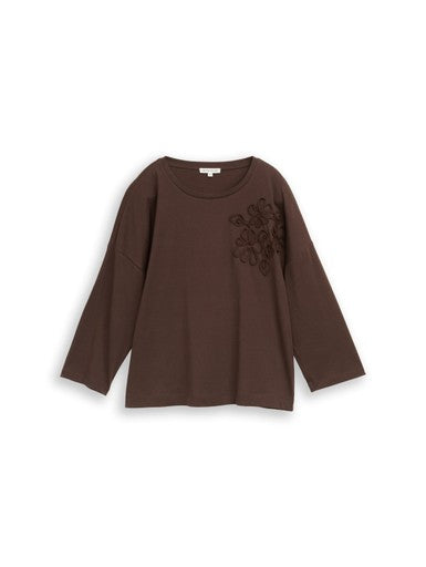 T-SHIRT STRIPE WITH FLOWER PATCHES