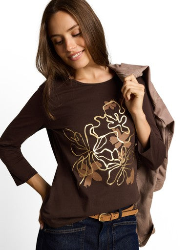 T-SHIRT CREW NECK FRONT PRINT
