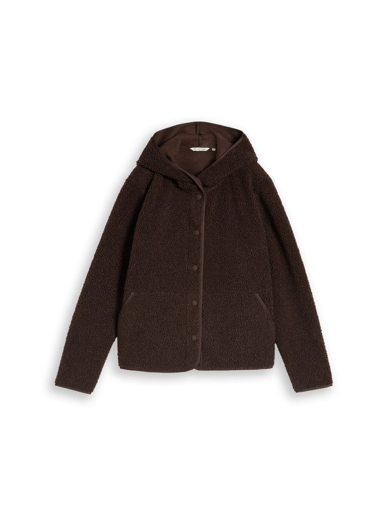 SWEATJACKET TEDDY WITH BUTTONS