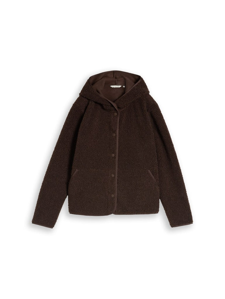 SWEATJACKET TEDDY WITH BUTTONS