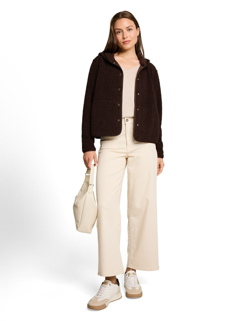 SWEATJACKET TEDDY WITH BUTTONS