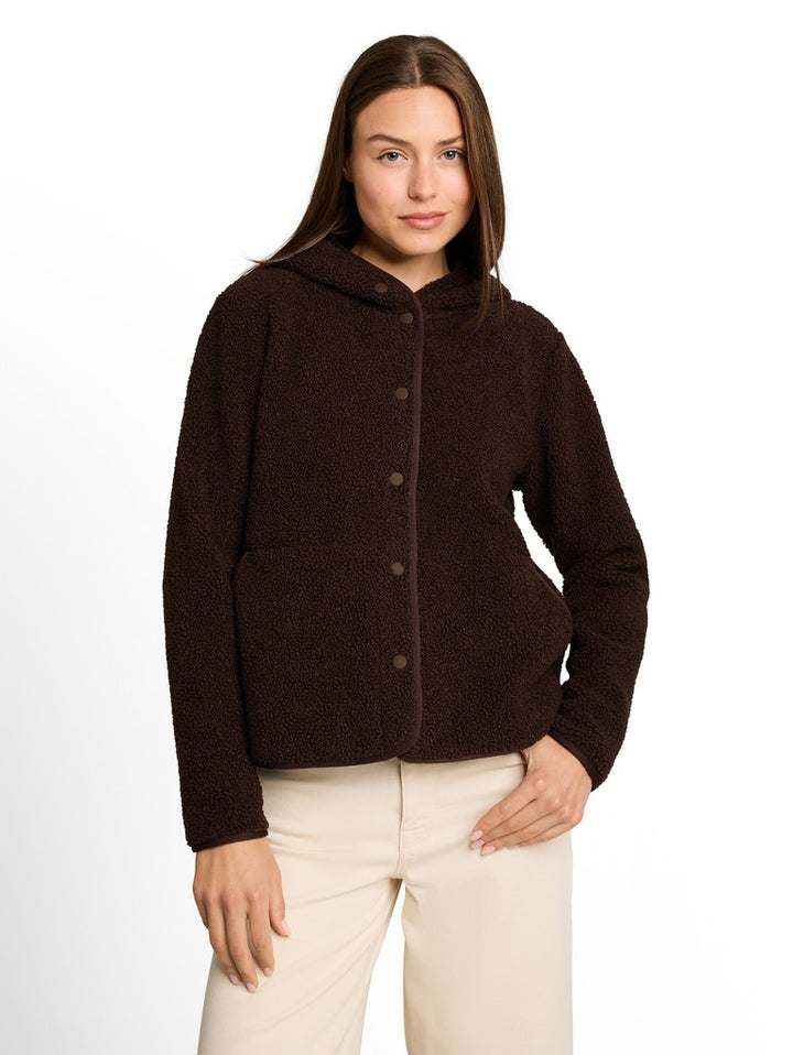 SWEATJACKET TEDDY WITH BUTTONS