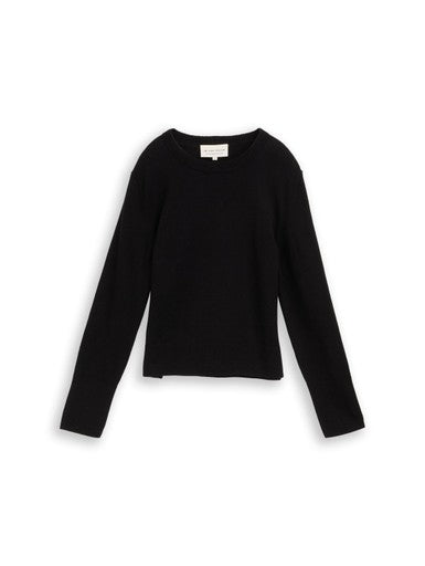 KNIT CASHMERE BLEND CREWNECK SWEATER