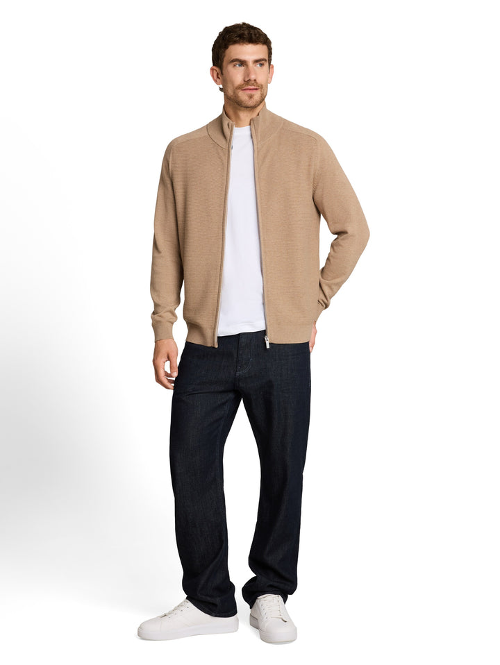 BASIC ZIP JACKET KNIT