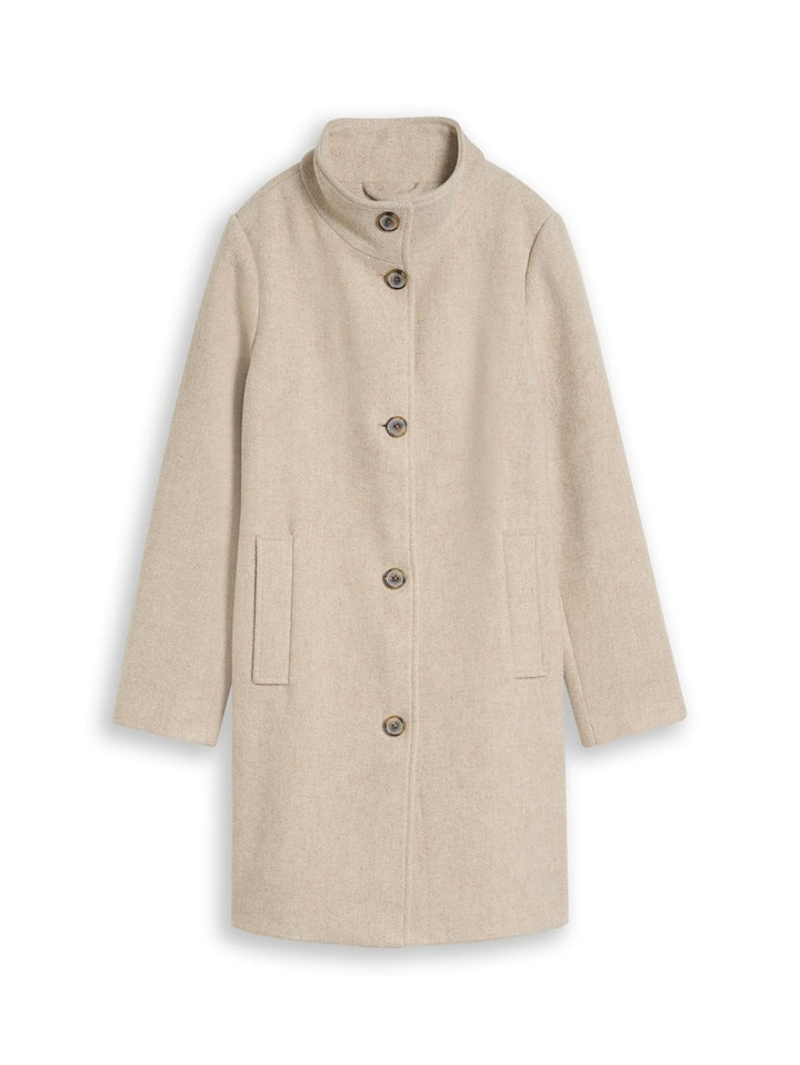 STAND UP COLLAR COAT