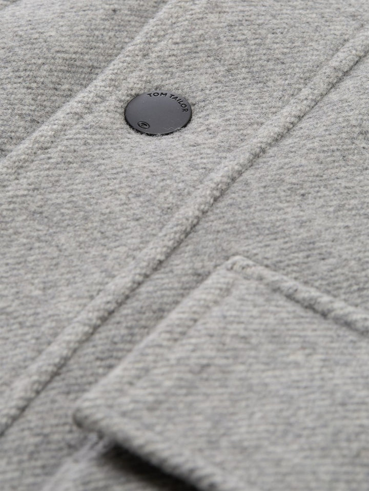 WOOL JACKET WITH STAND-UP INSERT