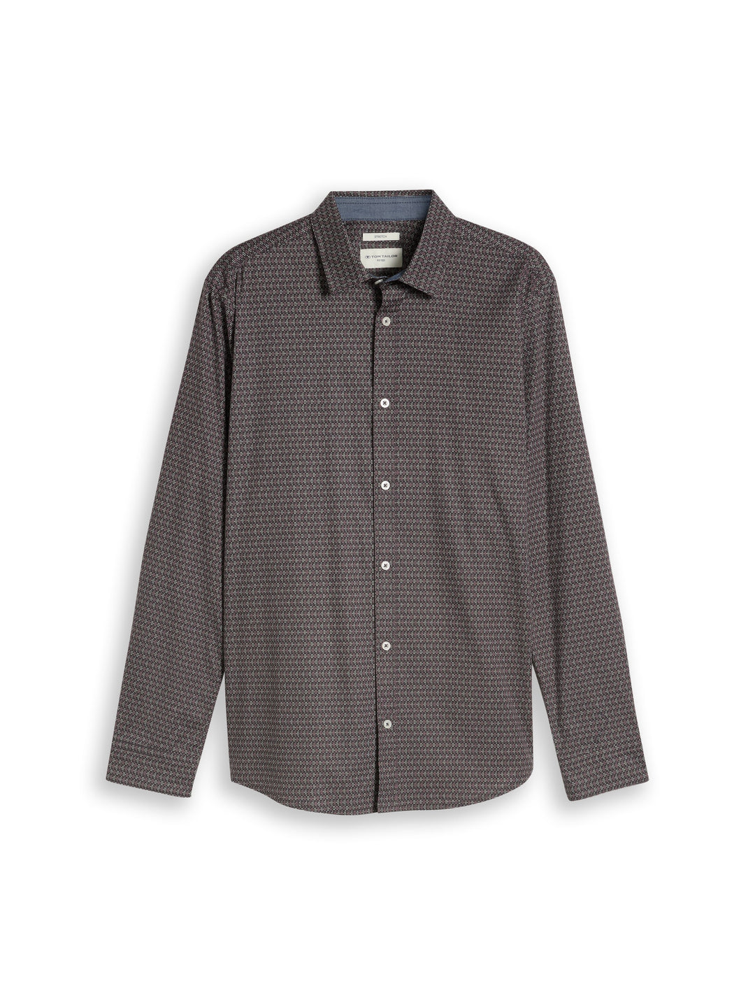 FITTED PRINTED STRETCH SHIRT