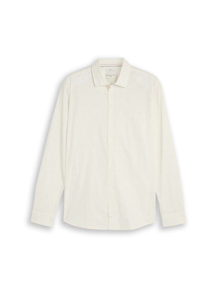 FITTED PRINTED STRETCH SHIRT
