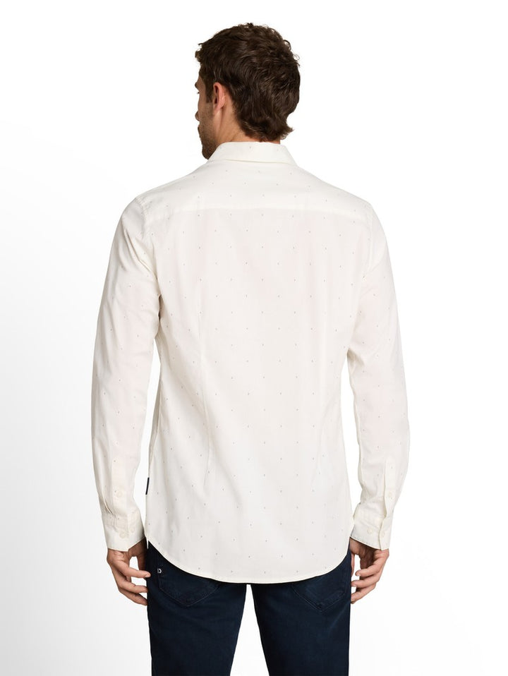 FITTED PRINTED STRETCH SHIRT