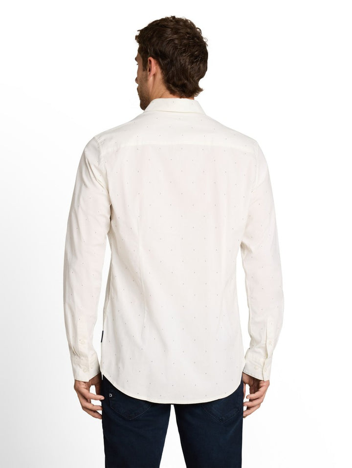 FITTED PRINTED STRETCH SHIRT