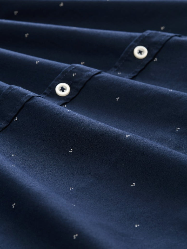 FITTED PRINTED STRETCH SHIRT