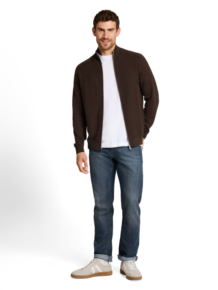 BASIC ZIP JACKET KNIT