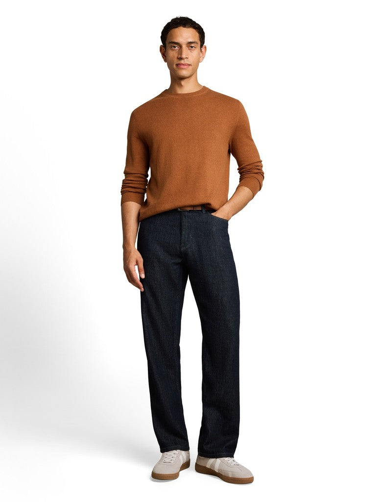 COTTON CASHMERE CREW NECK KNIT
