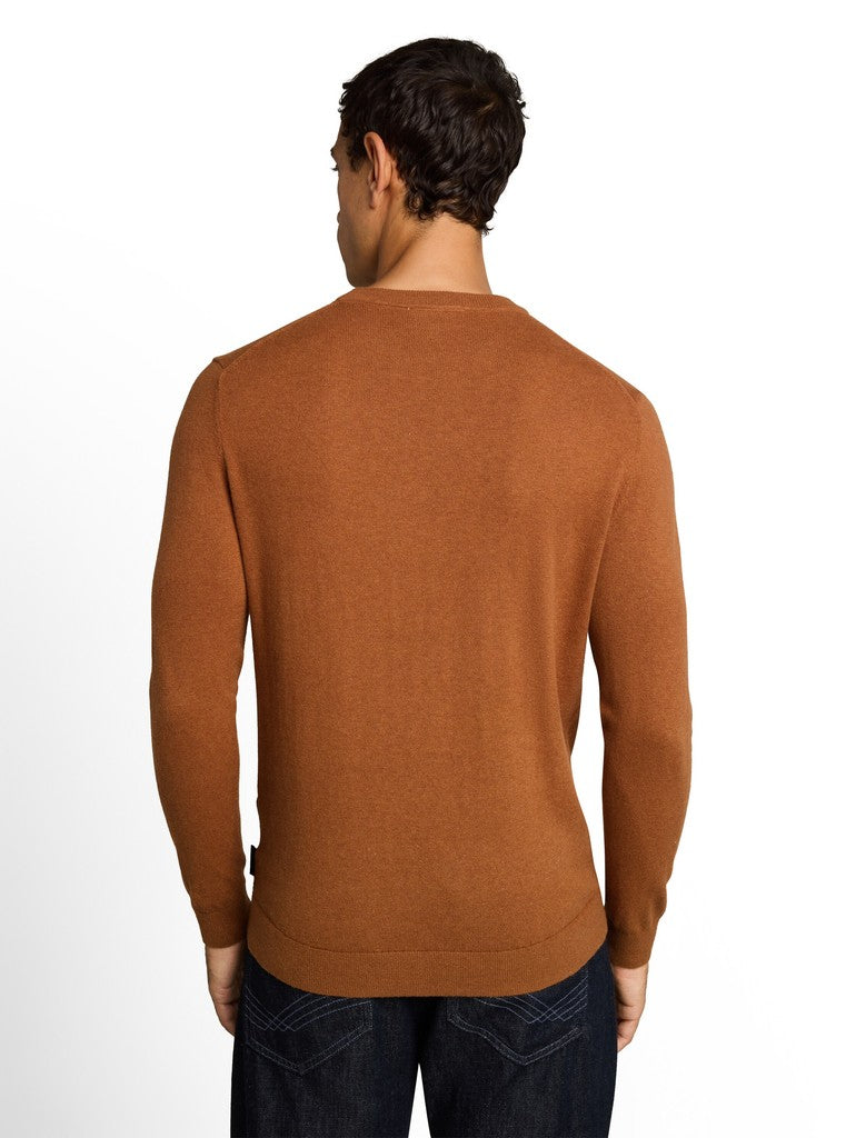 COTTON CASHMERE CREW NECK KNIT