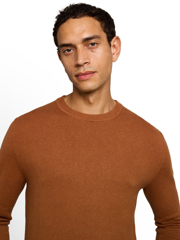 COTTON CASHMERE CREW NECK KNIT