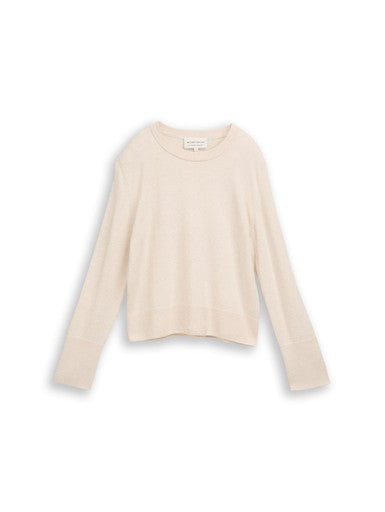 KNIT CASHMERE BLEND CREWNECK SWEATER