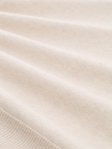 KNIT CASHMERE BLEND CREWNECK SWEATER